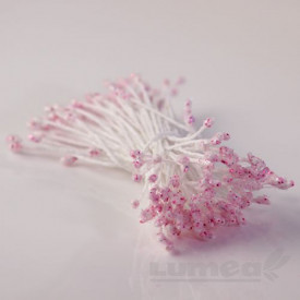 Stamine culoare roz sidefat 3mm, 240 buc. - Lumea - Img 2