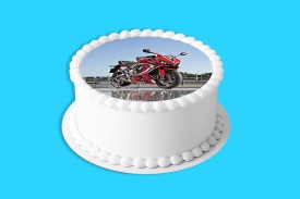 Vafa Red Motorbike cake - Светът - Img 4