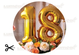 Vafa tort aniversara "18" model 4 - Lumea - Img 3