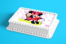 Vafa tort Mickey si Minnie model 2 - Lumea - Img 2