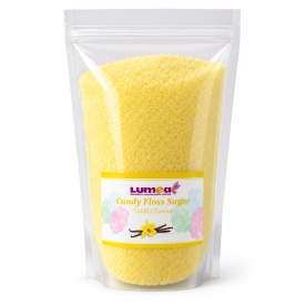 Zahar cu aroma vanilie pentru vata de zahar, 1kg - Lumea
