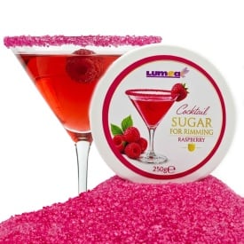 Zahar decor pentru Cocktailuri cu aroma de Zmeura, 250g - Lumea