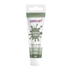 Гел хранителен оцветител Sage Green, тубичка, 30 г - Lumea