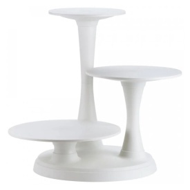 Комплект бели стойки за торти, Briose, Ø25, Ø30, Ø35 cm - Wilton