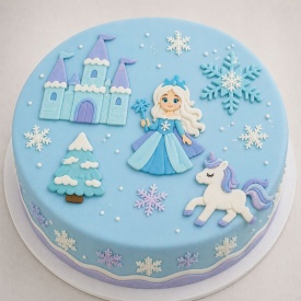 Комплект фондан Snow Queen mix, 100 г x 5 бр. – Lumea - Img 2