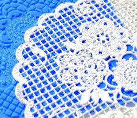 Салфетка изкуство Букет дантела силиконов калъп - Crystal Lace