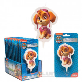 Свещ за рожден ден "Paw Petrol", 2D - Skye - deKora - Img 2