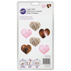 Форма за шоколад със сърце, 8 куб. см - Wilton