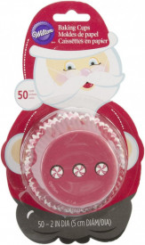 Хартиени хартии за мъфини Santa Claus Bordeaux 50 броя - Wilton