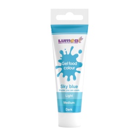 Colorant alimentar gel Albastru cer, tub, 30g - Lumea