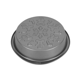 Forma de copt rotund cu model Craciun - Wilton - Img 4