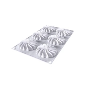 Forma silicon SAINT HONORE 40, 6 cavitati - SilikoMart