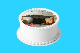 Imagine comestibila tort din Zahar, Absolvire model 1 - Lumea - Img 4