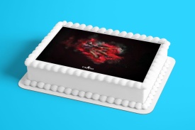 Imagine comestibila tort din Zahar CS:GO model rosu - Lumea - Img 2