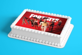 Imagine comestibila tort din Zahar Fortnite caractere speciale - Lumea - Img 2