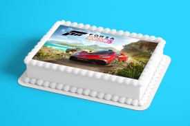 Imagine comestibila tort din Zahar Forza Horizon 5 - Lumea - Img 2