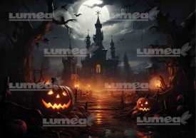 Imagine comestibila tort din Zahar, Halloween model 2 - Lumea - Img 1