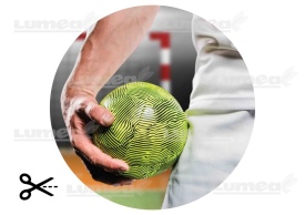 Imagine comestibila tort din Zahar Jucator Handbal cu Minge verde - Lumea - Img 3