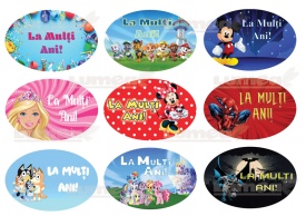 Imagine comestibila tort din Zahar, placute diverse "La mulți ani" - Lumea