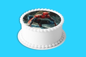 Imagine comestibila tort din Zahar, Spiderman model 5 - Lumea - Img 4
