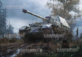 Imagine comestibila tort din Zahar World of Tanks Ferdinand - Lumea