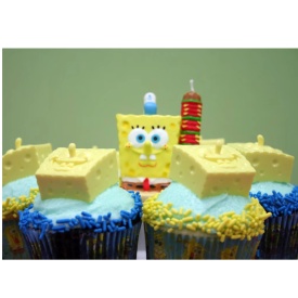 Lumanare aniversara "Spongebob" - Wilton - Img 3