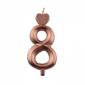 Lumanari bronz cifra 8, 10 buc. - Lumea