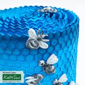 Mulaj silicon Honeycomb & Bees - Katy Sue - Img 8