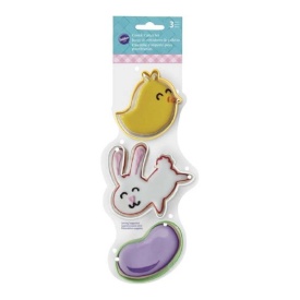 Set decupatoare Iepuras, Puisor, Jelly Bean, 3 buc. - Wilton