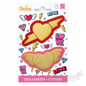 Set decupatoare "LOVE", 2 bucati - Decora
