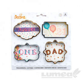 Set decupatoare, rama, 4 buc. - Decora