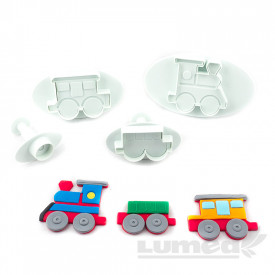 Set decupatoare trenulet, 4 bucati - Lumea