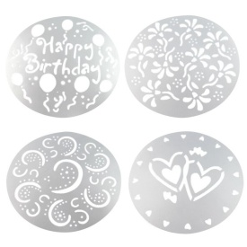 Set Sablon tort rotund, 4 buc. - Wilton - Img 3