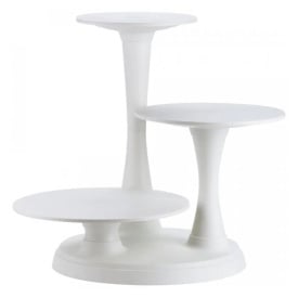 Set Suport tort Alb pentru Torturi, Briose, Ø25, Ø30, Ø35 cm - Wilton - Img 1