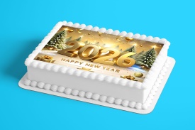 Vafa Честита новогодишна торта "2025" модел 4 - Светът - Img 2