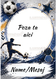 Vafa Personalizata cu poza si mesaj model Fotbal - Lumea