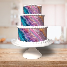 Vafa tort A4 Marmura Multicolor model 1 - Lumea - Img 2