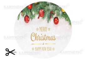 Vafa tort "Merry Christmas & Happy New Year" model 4 - Lumea - Img 3