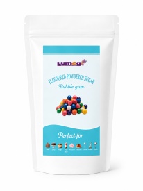 Zahar pudra cu aroma de Bubble Gum, 500g - Lumea