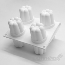 Силиконова форма за пуканки, Ø6cm x 5.5cm, 29.5cm x 17.5cm x 6cm, 8 кухини - The World - Img 5