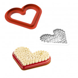 Силиконова форма LEVEL HEARTS - SilikoMart