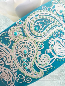 Силиконов молд за дантела "Paisley Teardrop" - Crystal Lace - Img 2