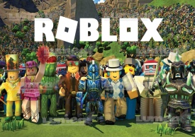 Снимка на ядлива захарна торта, пълна с герои от Roblox - Светът