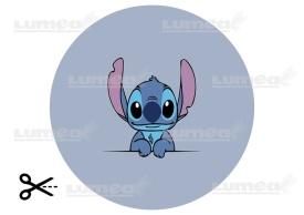 Снимка на ядлива торта от Stitch Sugar Cake със сив фон - Светът - Img 3