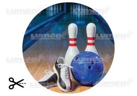 Снимка на ядлива торта от Sugar Cake Bowling Ball Blue - Светът - Img 3