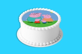 Торта Peppa Pig Пепа и семейството - Светът - Img 4