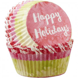 Хартии за мъфини "Happy Holidays", 75 броя - Wilton - Img 2