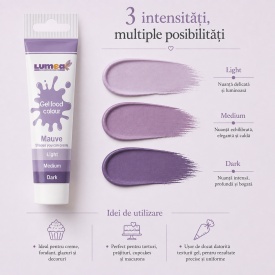 Colorant alimentar gel Mauve, tub, 30g - Lumea - Img 3