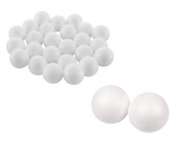 Globuri facute din polistiren, 2 cm, 20 buc. - Lumea