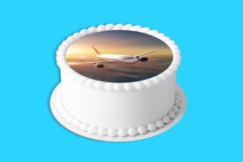 Imagine comestibila tort din Zahar, Avion - Lumea - Img 4